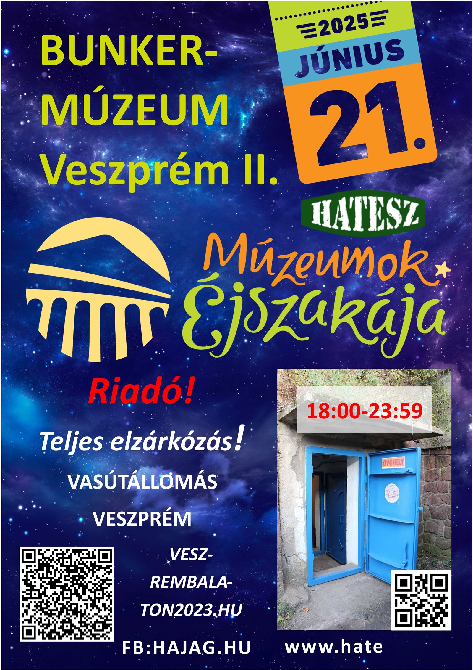Bunkermúzeum II. plakát Múzeumok Éjszakája 2025